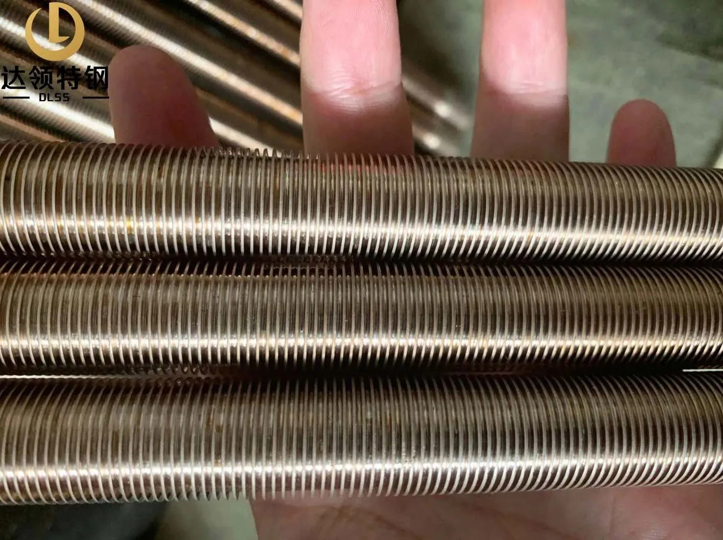 Copper Nickel ASTM B111 C70600(O61) Seamless Low Finned Tube for Oil Cooler Pipe