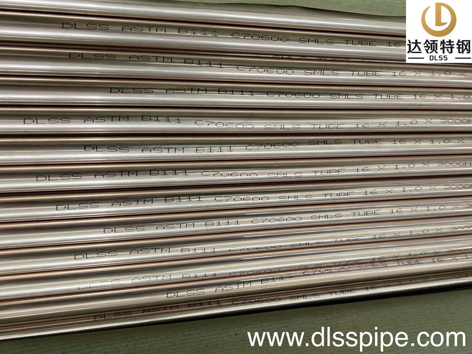 ASTM B111 C70600 (O61) Copper-Nickel Seamless Tube 16 × 1.0mm × 3000mm with 100% Eddy Current Testing for Condenser Applications