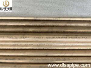 Aluminum Brass C68700 (O61) ASTM B111 Seamless Tube 19 × 1.6mm × 3000mm with 100% Eddy Current Testing for Condenser Applications.
