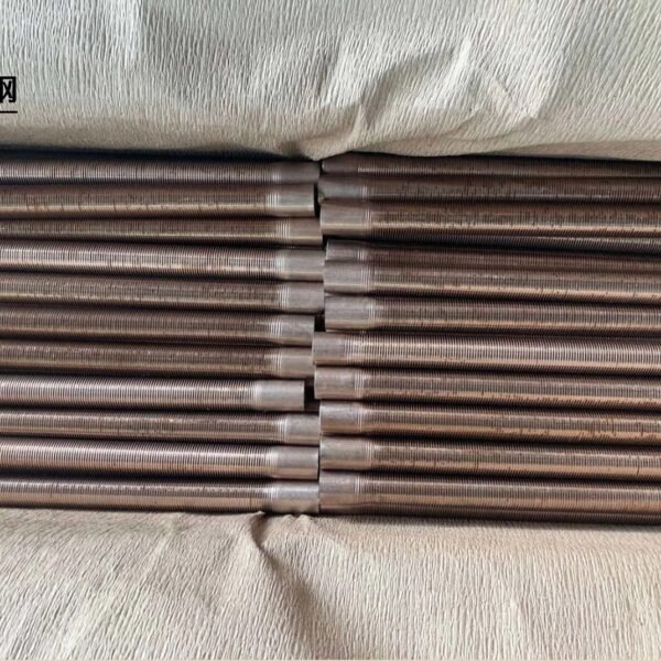 Copper Nickel ASTM B111 C70600(O61) Seamless Low Finned Tube for Oil Cooler Pipe