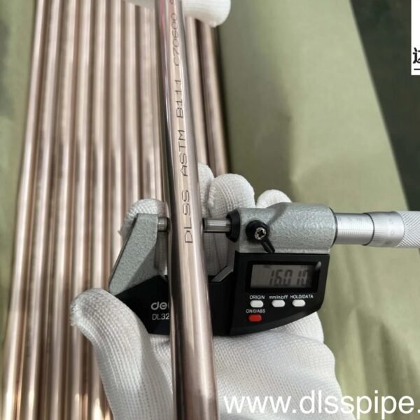 ASTM B111 C70600 (O61) Copper-Nickel Seamless Tube 16 × 1.0mm × 3000mm with 100% Eddy Current Testing for Condenser Applications