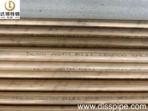 Aluminum Brass C68700 (O61) ASTM B111 Seamless Tube for Condenser – 19×1.6×3000 mm with 100% Eddy Current Testing